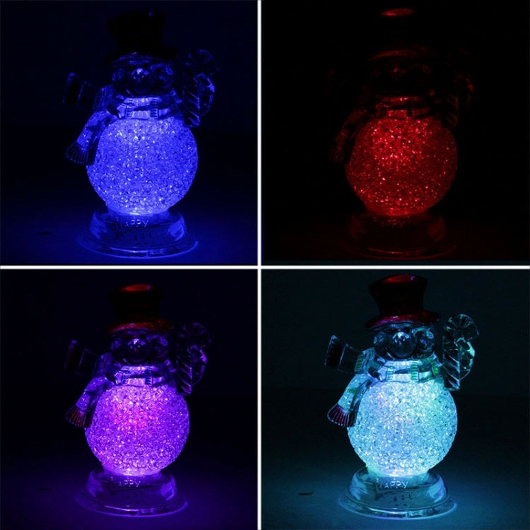 Christmas Decoration Small Snowman Colorful Flash LED Light