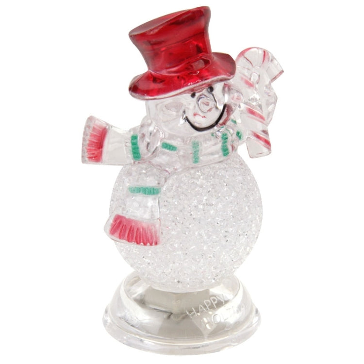 Christmas Decoration Small Snowman Colorful Flash LED Light