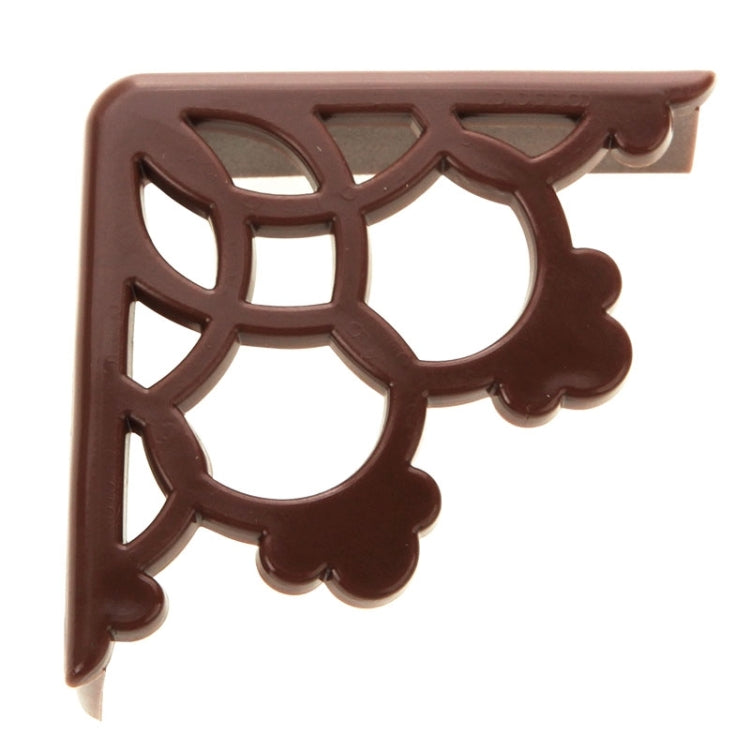 4 PCS PVC Material Lacery Corner Protective Cover(Brown)