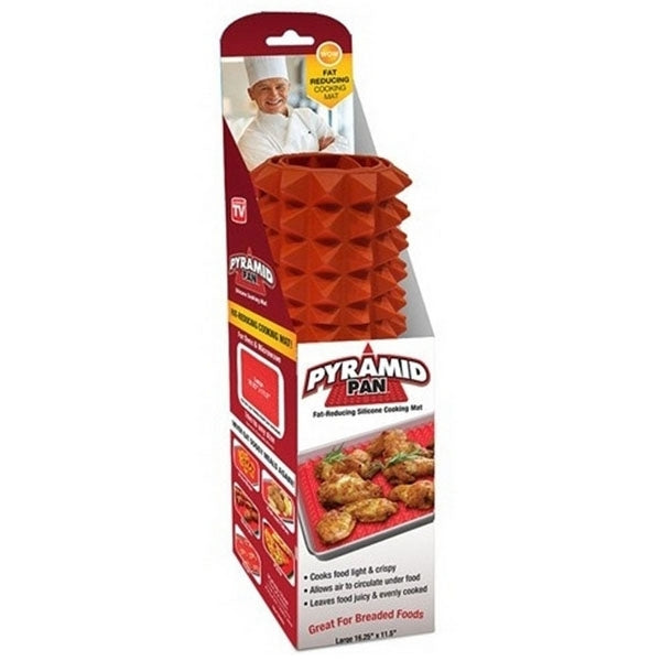 Red Pyramid Pan Nonstick Silicone Baking Mat Mould Cooking Mat Kitchen Tool