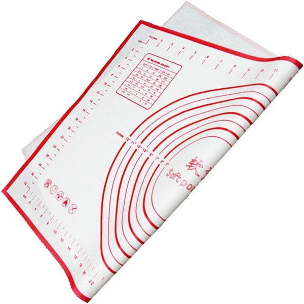 Large Soft Platinum Silicone Kneading Dough Mat Glass Fiber Reinforced Nonstick Rolling Mats Pasta Tools