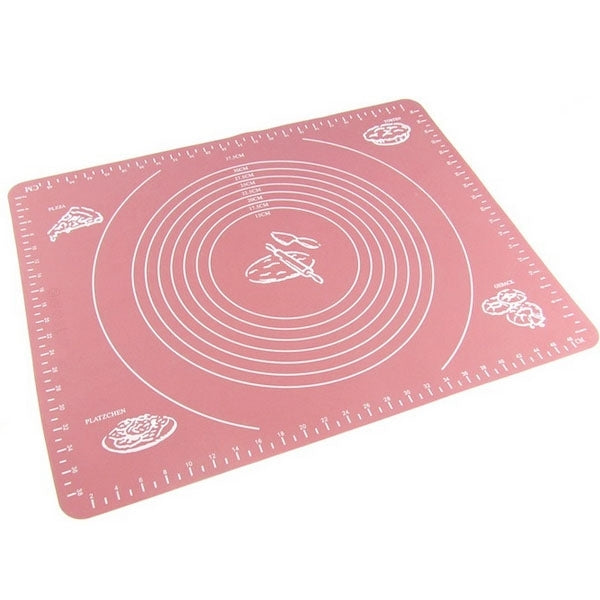 50cm x 40cm Bakeware Kitchen Non-stick Silicone Baking Rolling Pastry Mat, Random Color Delivery