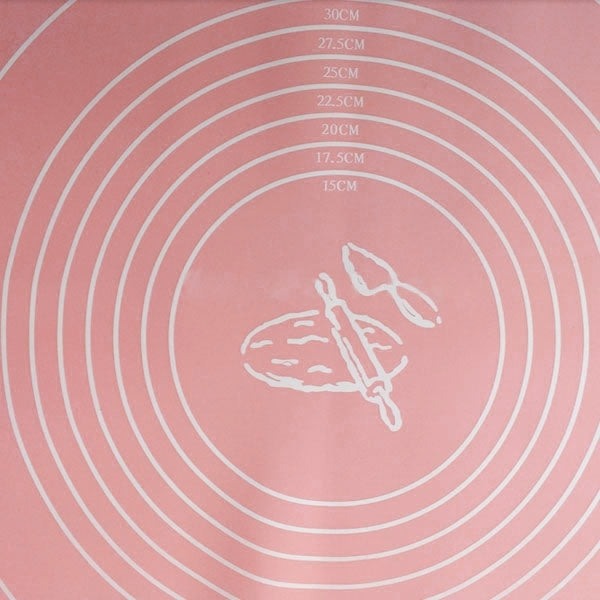 50cm x 40cm Bakeware Kitchen Non-stick Silicone Baking Rolling Pastry Mat, Random Color Delivery