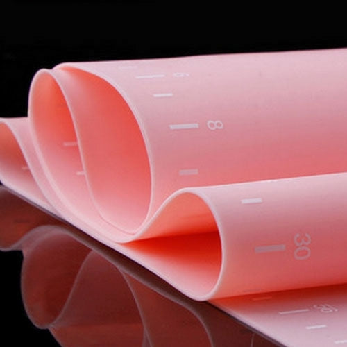 50cm x 40cm Bakeware Kitchen Non-stick Silicone Baking Rolling Pastry Mat, Random Color Delivery