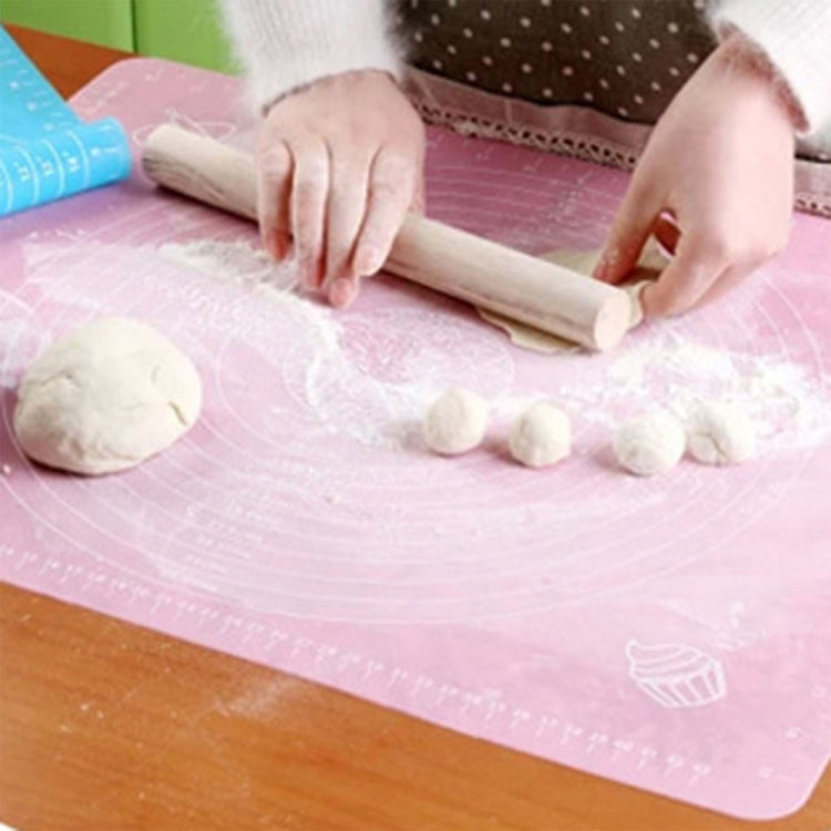 50cm x 40cm Bakeware Kitchen Non-stick Silicone Baking Rolling Pastry Mat, Random Color Delivery