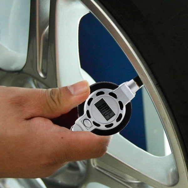 0.5PSI / 0.05Bar Portable Mini 1/4 inch LCD Digital Tyre Pressure Gauge Tester with Key Ring