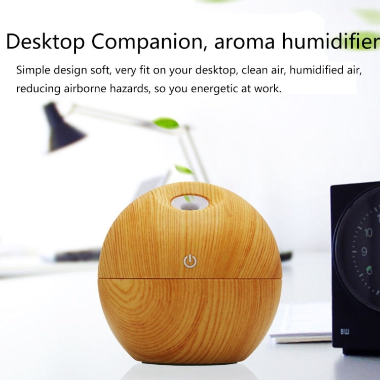 LM-X2 USB Rechargeable Wood Texture 3W Ultrasonic Aroma Air Humidifier