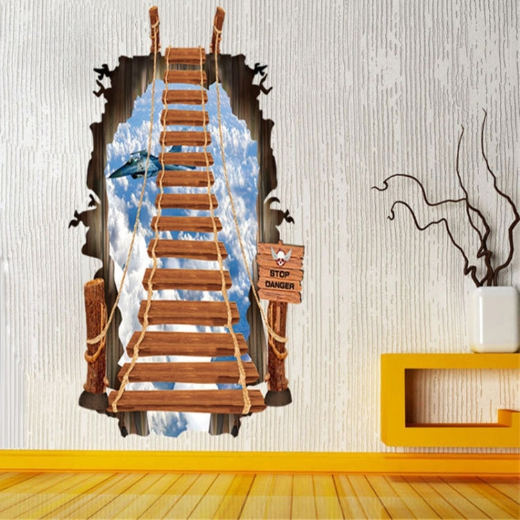 3D Creative Broken Wall Effect Stairway Fashion Wall Stickers, Size: 60cm x 90cm