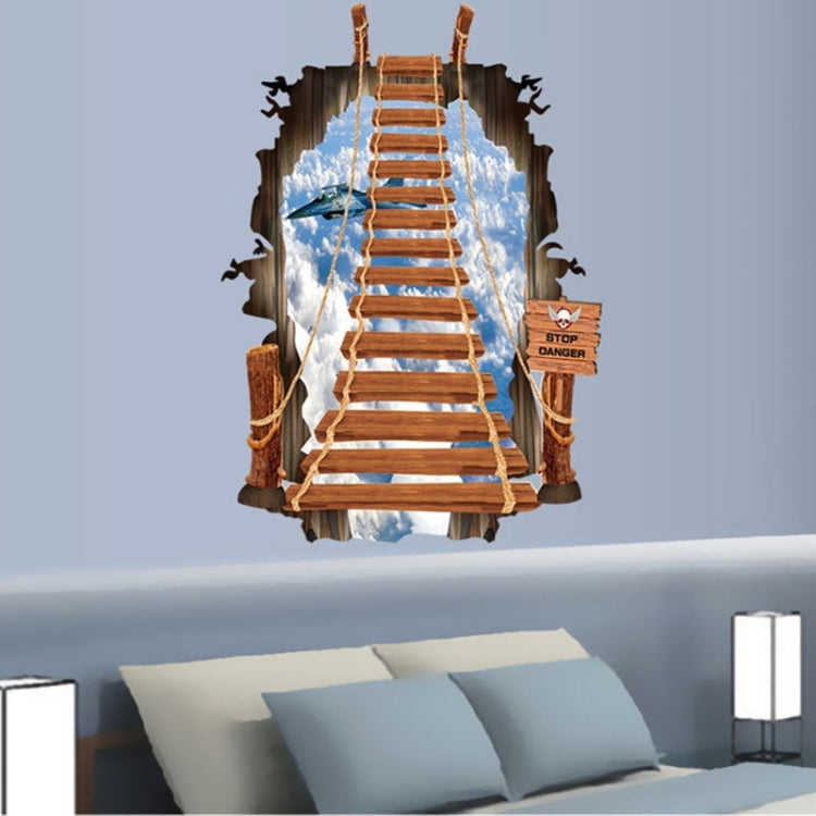 3D Creative Broken Wall Effect Stairway Fashion Wall Stickers, Size: 60cm x 90cm