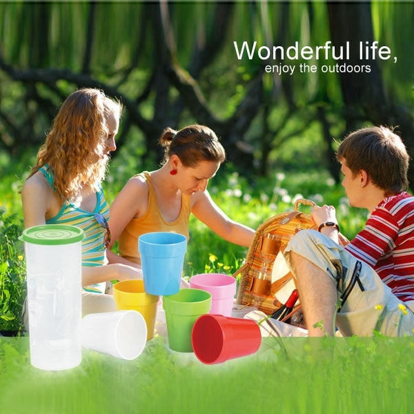 Non-Fragile Melamine Outdoor Cup Set Travel Mug with 6 Colors Available Camping Cup