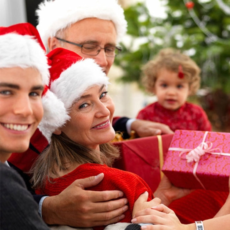 2 PCS Christmas Party Santa Hat Red & White Cap Christmas Hat, Size: 38cm x 29cm