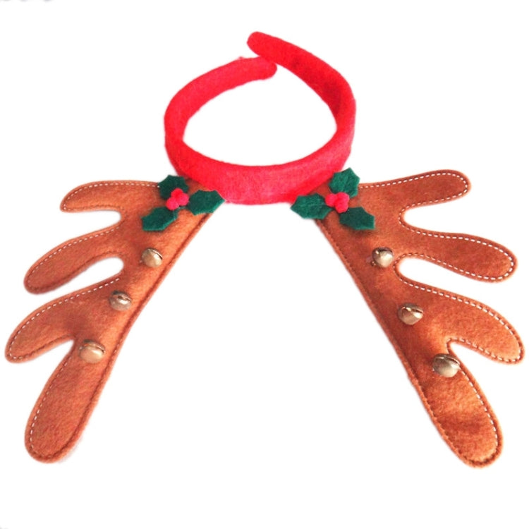 Brown Non-woven Antler Headband Hairband with Leaves & Bell, Pack of 2