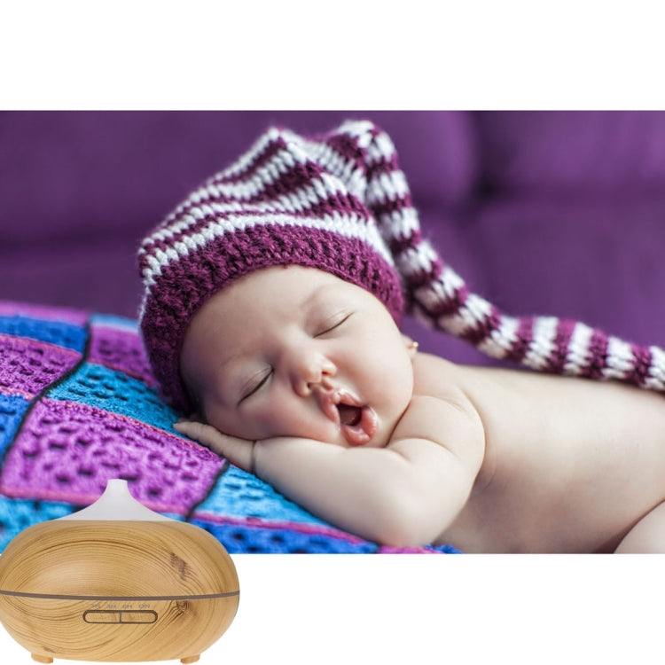 14W 300mL Wood Grain Aromatherapy Air Purifier Humidifier with LED Light for Office / Home Room