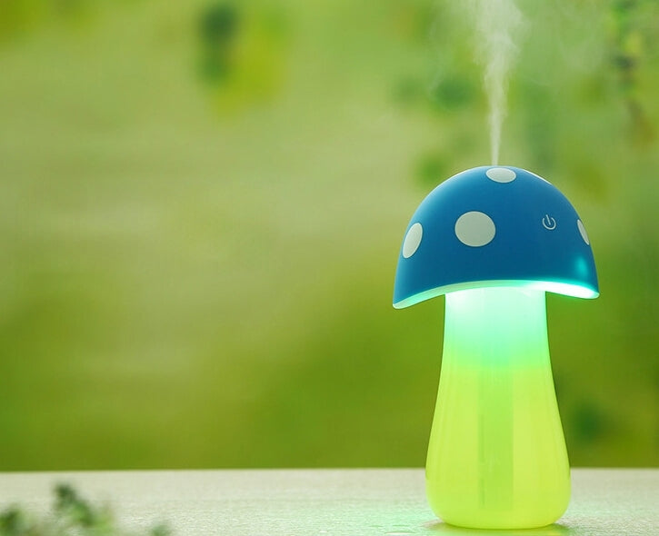 5V 2W USB Mushroom Diffuser Air Purifier Humidifier with LED Light for Office / Car / Home