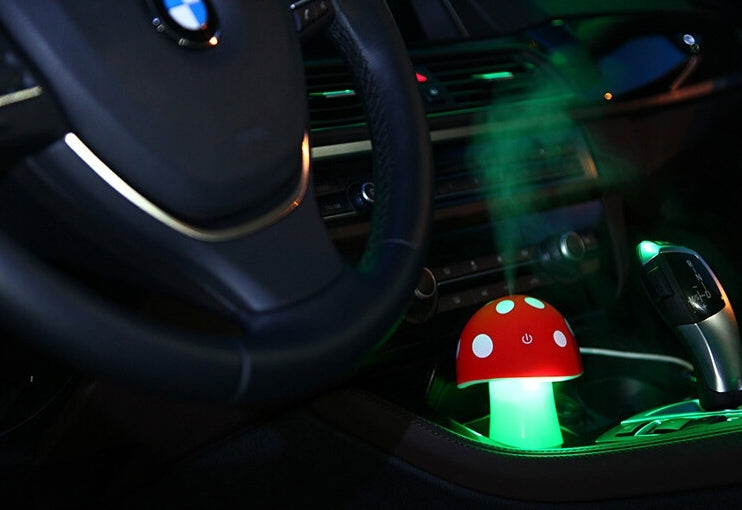 5V 2W USB Mushroom Diffuser Air Purifier Humidifier with LED Light for Office / Car / Home