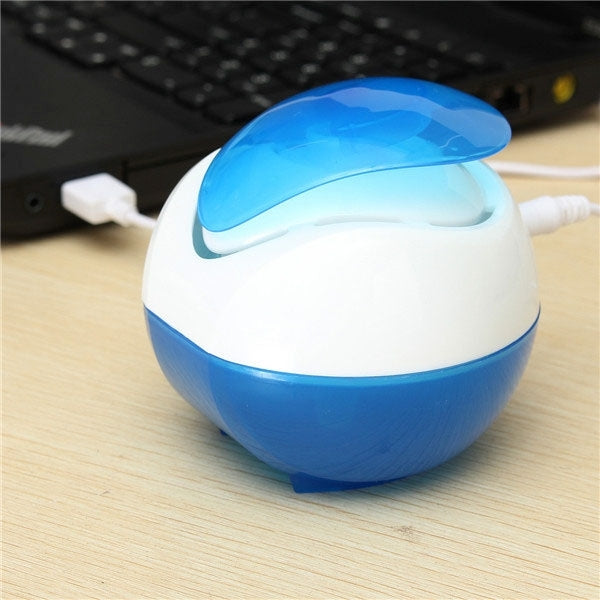 5V 1W Mini USB Aroma Diffuser Air Purifier Humidifier with LED Light for Office / Home Room(Blue)