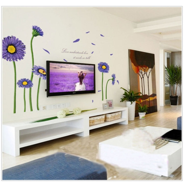 Daisy Pattern Lovely Children Room Decorative Wall Stickers, Size: 60cm x 90cm