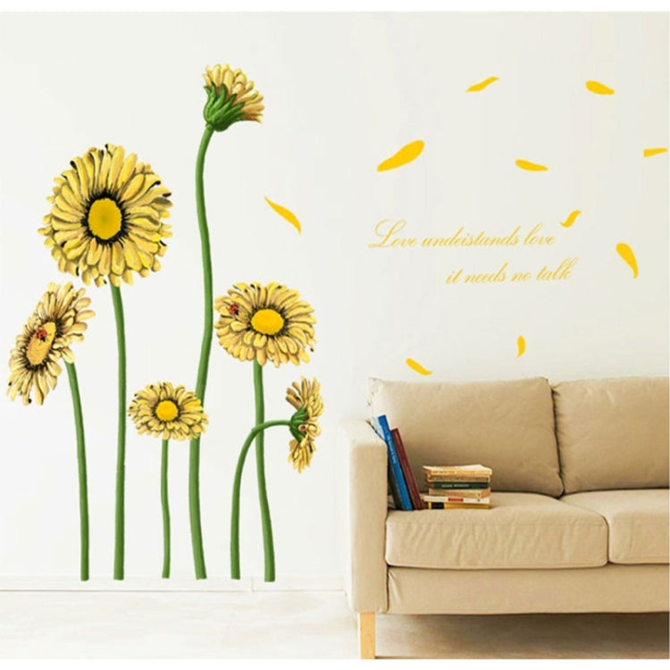 Daisy Pattern Lovely Children Room Decorative Wall Stickers, Size: 60cm x 90cm