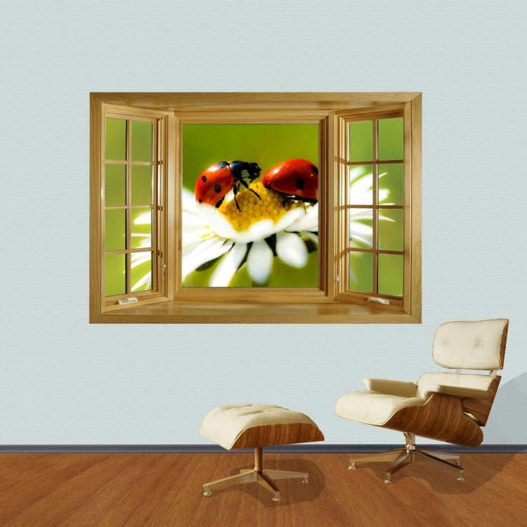3D Gather Honey Window View Removable Wall Art Sticker, Size: 66 x 98 x 0.3 cm