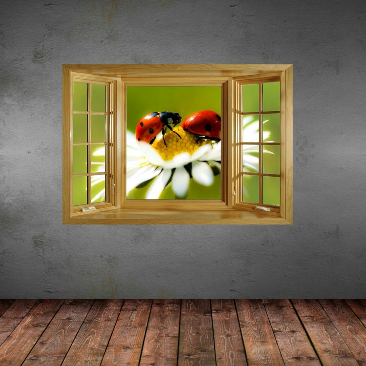 3D Gather Honey Window View Removable Wall Art Sticker, Size: 66 x 98 x 0.3 cm
