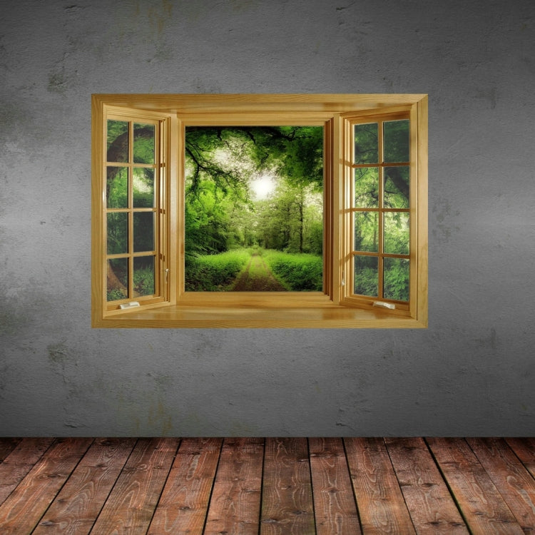 3D Dreamy Scenery Window View Removable Wall Art Sticker, Size: 66 x 98 x 0.3 cm