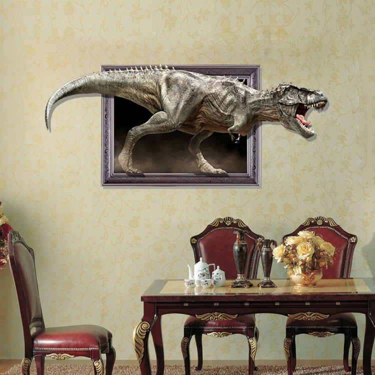 3D Dinosaur Removable Wall Art Stickers, Size: 133.7 x 58 x 0.3 cm