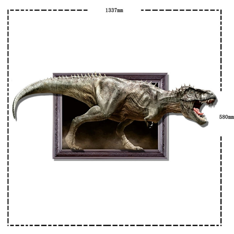 3D Dinosaur Removable Wall Art Stickers, Size: 133.7 x 58 x 0.3 cm