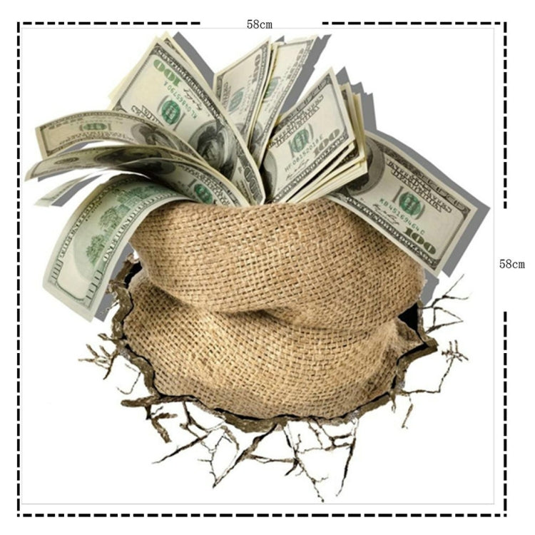 3D Treasure Removable Wall Art Stickers, Size: 58 x 58 x 0.3 cm