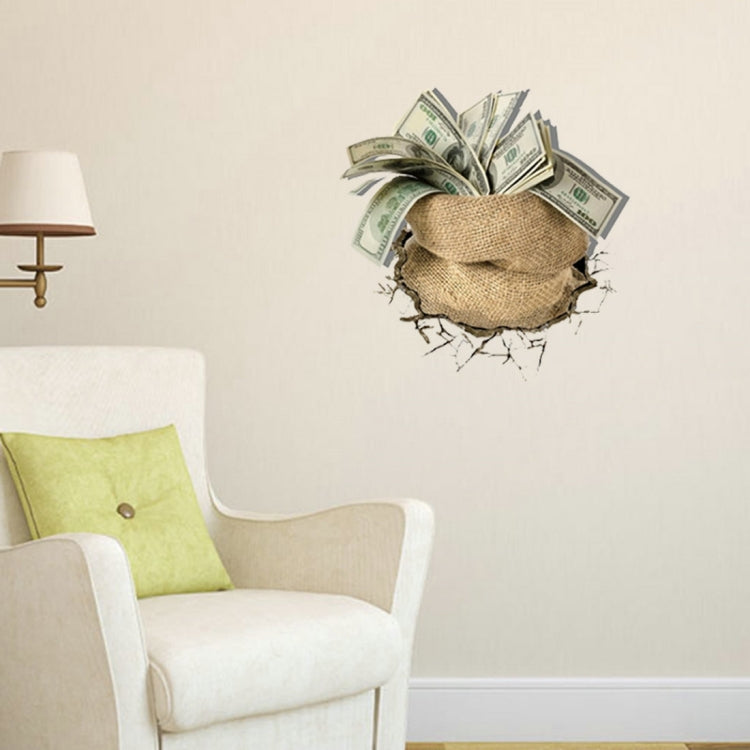 3D Treasure Removable Wall Art Stickers, Size: 58 x 58 x 0.3 cm