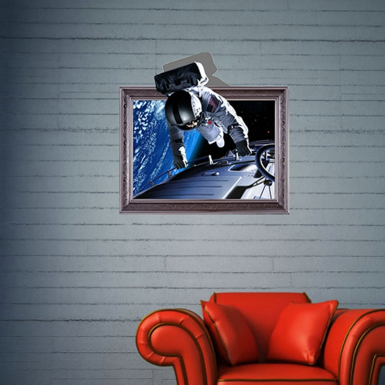 3D Astronaut Removable Wall Art Stickers, Size: 60 x 58 x 0.3 cm