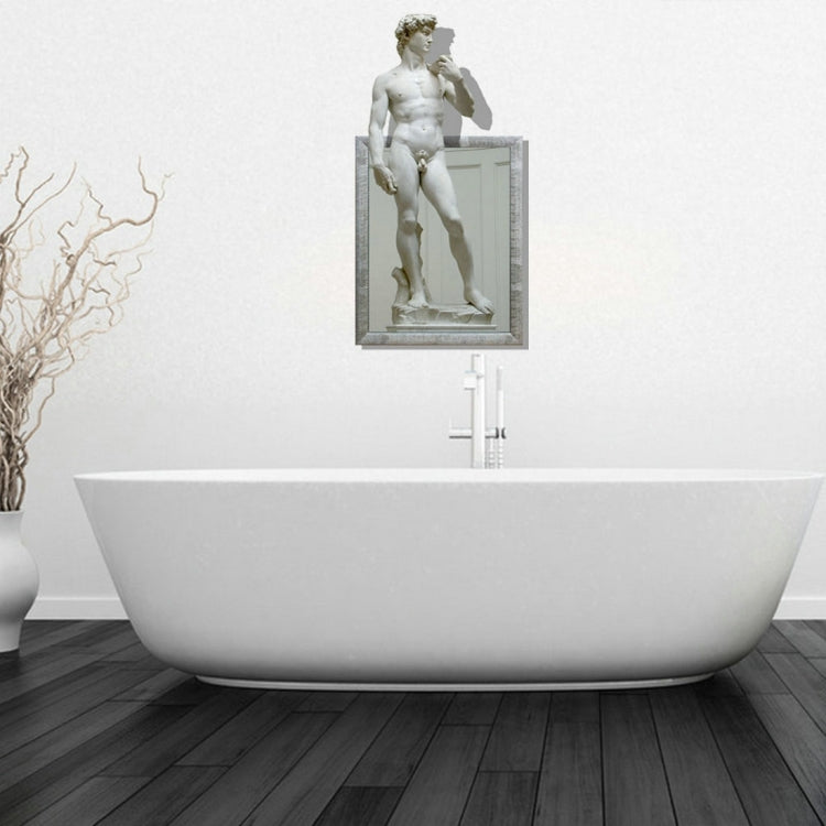 3D Statue of David Removable Bathroom Art Stickers, Size: 112.5 x 58 x 0.3 cm