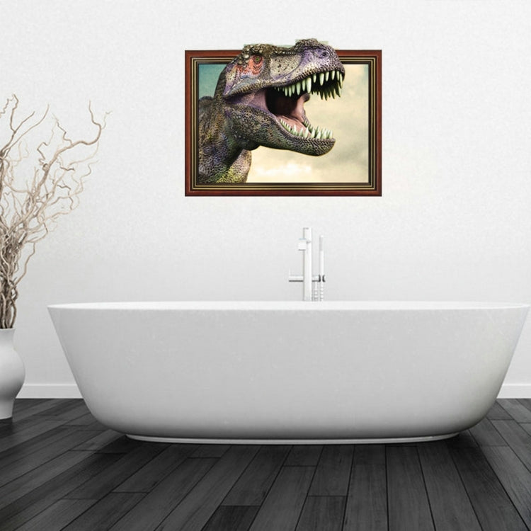 3D Dinosaur Bathroom Art Stickers, Size: 71.8 x 58 x 0.3 cm