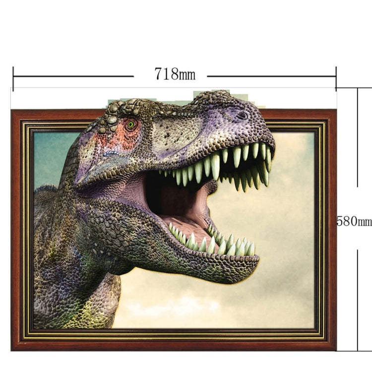 3D Dinosaur Bathroom Art Stickers, Size: 71.8 x 58 x 0.3 cm