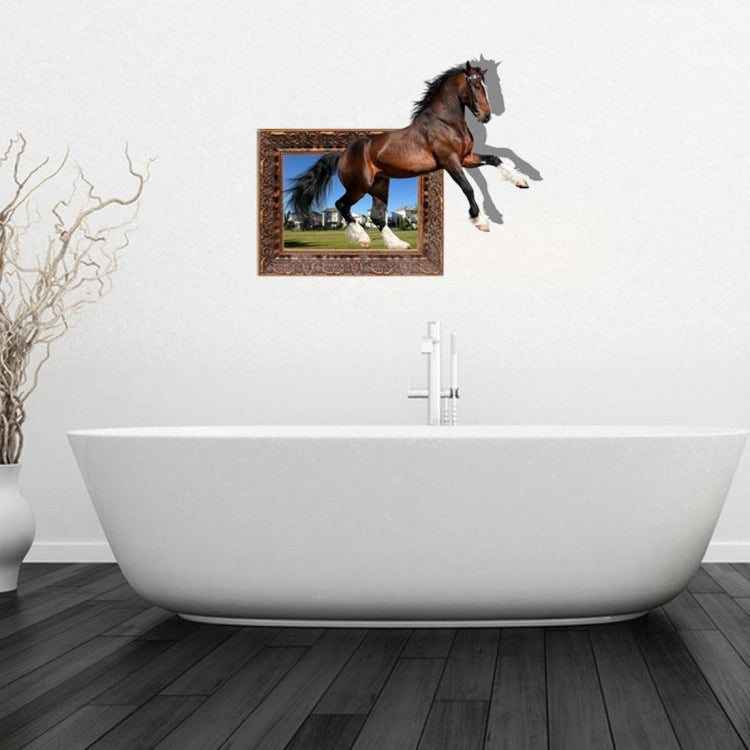 3D Horse Removable Bathroom Art Stickers, Size: 73.6 x 58 x 0.3 cm