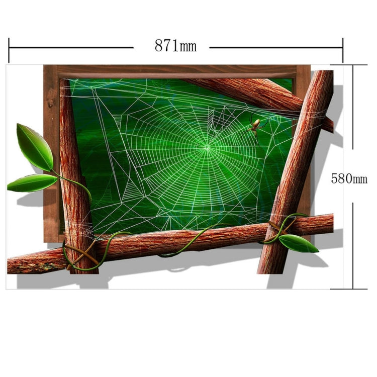 3D Spider Web Removable Bathroom Art Stickers, Size: 87.1 x 58 x 0.3 cm