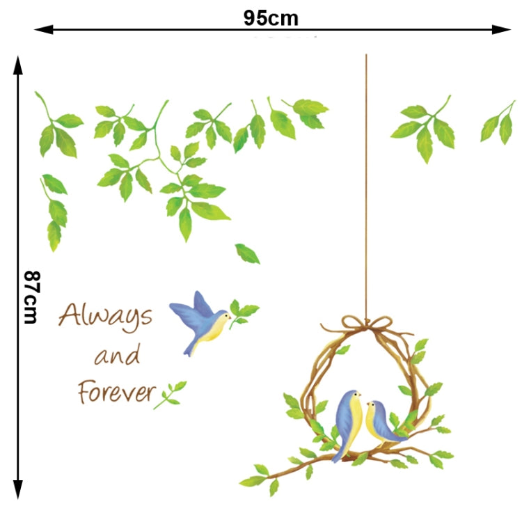 DIY Fashion Self Adhesive PVC Removable Wall Stickers / House Interior Decoration Pictures -- Bird, Size: 70cm x 50cm