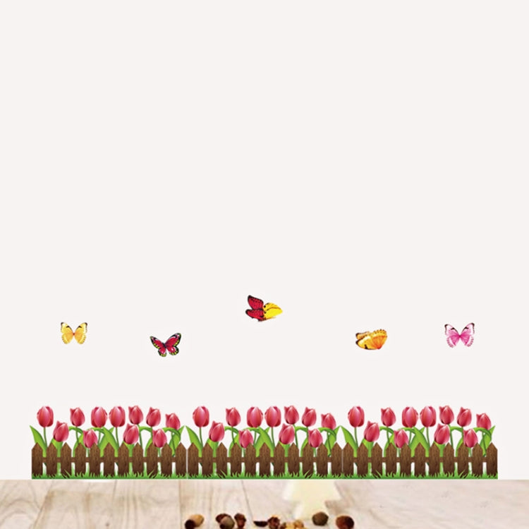 DIY Fashion Self Adhesive PVC Removable Wall Stickers / House Interior Decoration Pictures -- Rose & Butterfly, Size: 70cm x 50cm