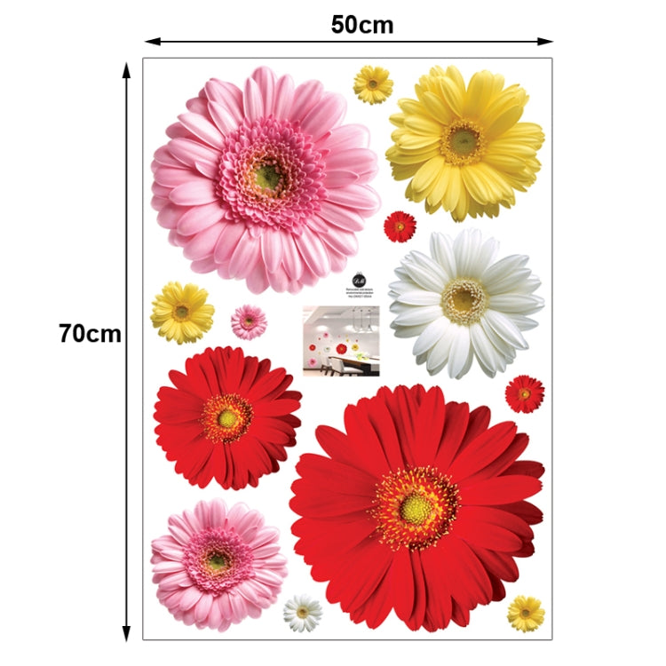 DIY Fashion Self Adhesive PVC Removable Wall Stickers / House Interior Decoration Pictures -- Daisy, Size: 70cm x 50cm