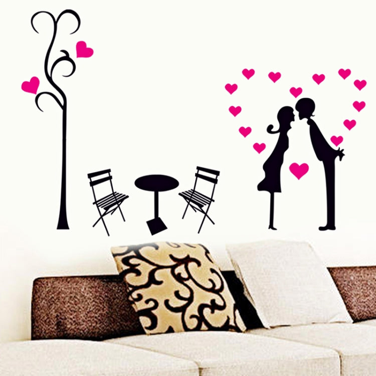 DIY Fashion Self Adhesive PVC Removable Wall Stickers / House Interior Decoration Pictures -- Lover, Size: 70cm x 50cm