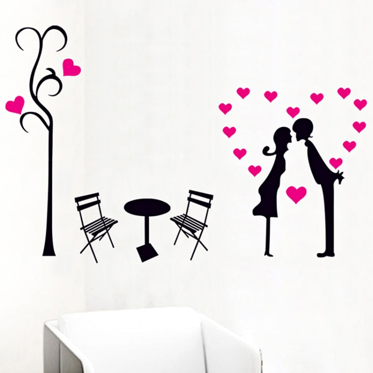 DIY Fashion Self Adhesive PVC Removable Wall Stickers / House Interior Decoration Pictures -- Lover, Size: 70cm x 50cm