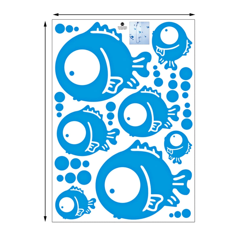 DIY Fashion Self Adhesive PVC Removable Wall Stickers / House Interior Decoration Pictures -- Fish, Size: 70cm x 50cm