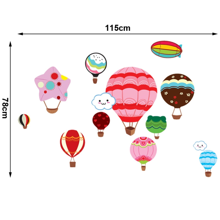 DIY Fashion Self Adhesive PVC Removable Wall Stickers / House Interior Decoration Pictures -- Balloon, Size: 70cm x 50cm