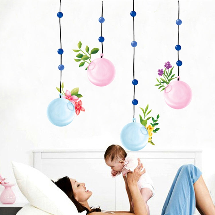 DIY Fashion Self Adhesive PVC Removable Wall Stickers / House Interior Decoration Pictures -- Vines & Balloon, Size: 70cm x 50cm