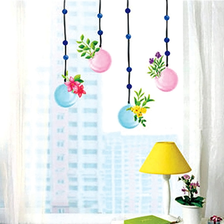 DIY Fashion Self Adhesive PVC Removable Wall Stickers / House Interior Decoration Pictures -- Vines & Balloon, Size: 70cm x 50cm