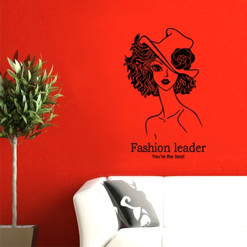 DIY Fashion Self Adhesive PVC Removable Wall Stickers / House Interior Decoration Pictures -- Fashion Leader, Size : 70cm x 50cm