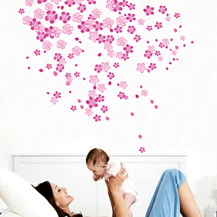 DIY Fashion Self Adhesive PVC Removable Wall Stickers / House Interior Decoration Pictures -- Flower, Size: 70cm x 50cm