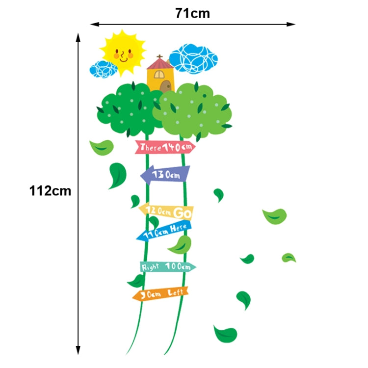 DIY Fashion Self Adhesive PVC Removable Wall Stickers / House Interior Decoration Pictures -- Measuring Height Ladder, Size: 70cm x 50cm