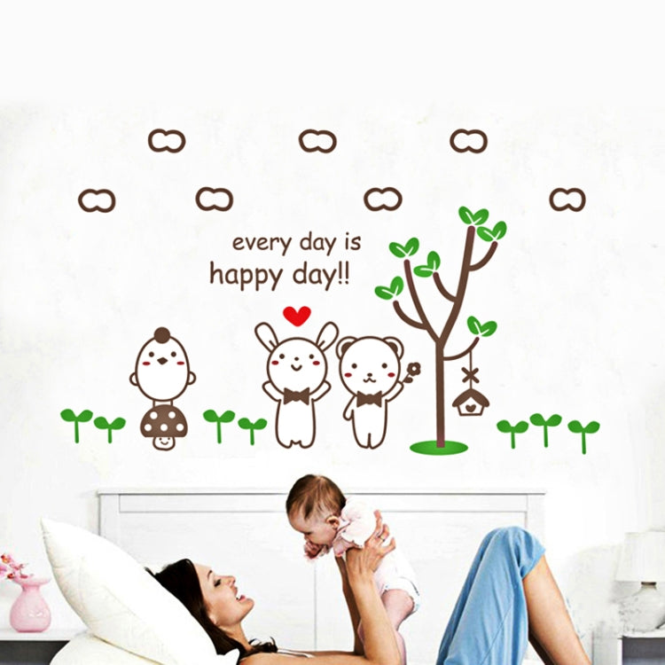DIY Fashion Self Adhesive PVC Removable Wall Stickers / House Interior Decoration Pictures -- Cartoon Bear, Size: 70cm x 50cm