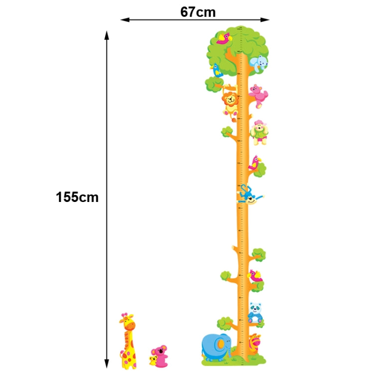 DIY Fashion Self Adhesive PVC Removable Wall Stickers / House Interior Decoration Pictures -- Tree Height Measure, Size: 70cm x 50cm