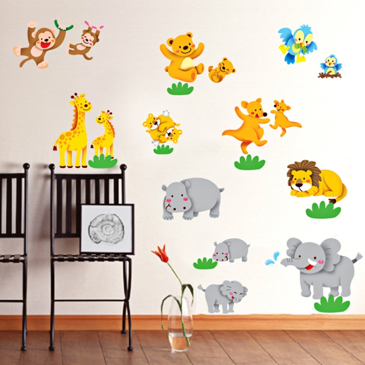 DIY Fashion Self Adhesive PVC Removable Wall Stickers / House Interior Decoration Pictures -- Cartoon Animal, Size: 70cm x 50cm